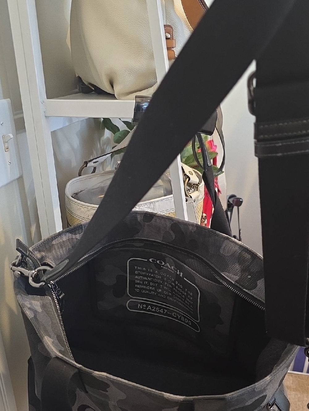 Coach CAMO 38 CANVAS AND LEATHER - Picture 5 of 9